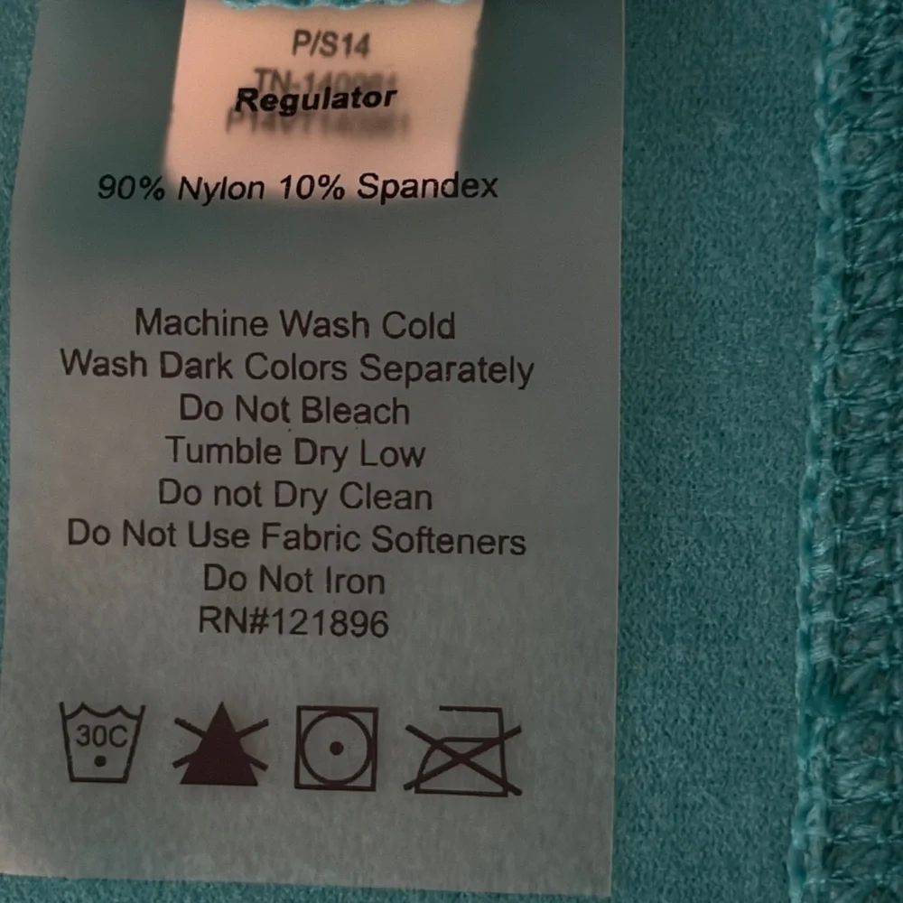 Title Nine Ocean Wave Boardwalk Regulator dress in teal. size XL - Picture 8 of 8